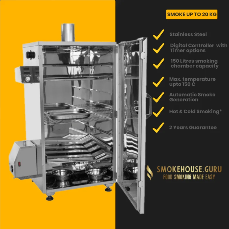 Borniak Smoker for BBQ large model 150 litres with timer options