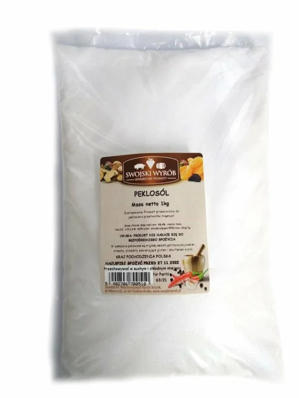 Curing Salt Prague Powder 1 kg, Peklosól, Meat Curing and Smoking Salt UK Accessories Borniak Smokers UK and Food Smoking Accessories