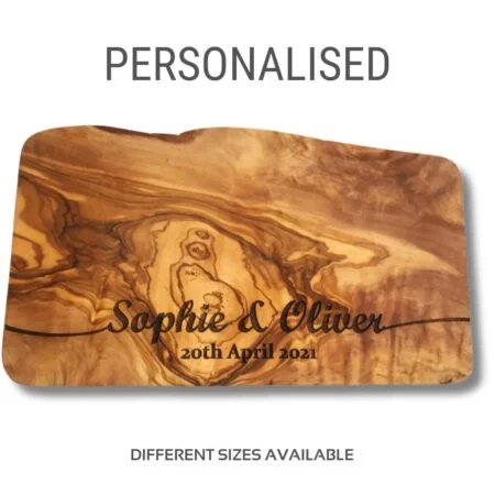 Personalised Engraved Rustic Solid Olive Chopping Board Chopping Boards Borniak Smokers UK and Food Smoking Accessories