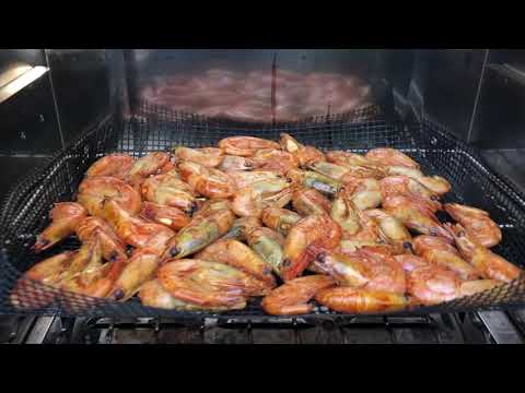 Schrimps in the Borniak smoker