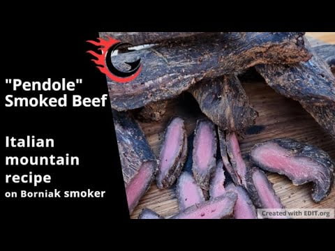 Pendole Smoked Beef Italian mountain recipe on Borniak
