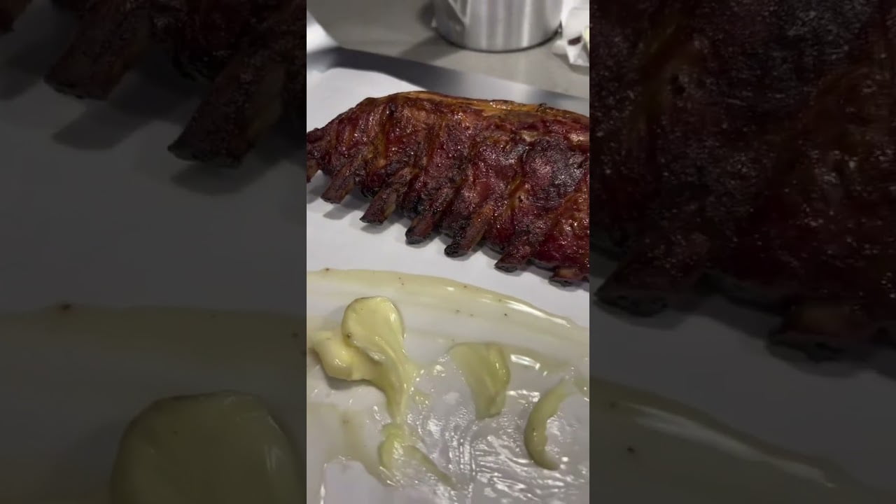 WATCH THIS BBQ Ribs Recipe | Electric Smoker | #shorts #hungrymockingbird #cookinghacks