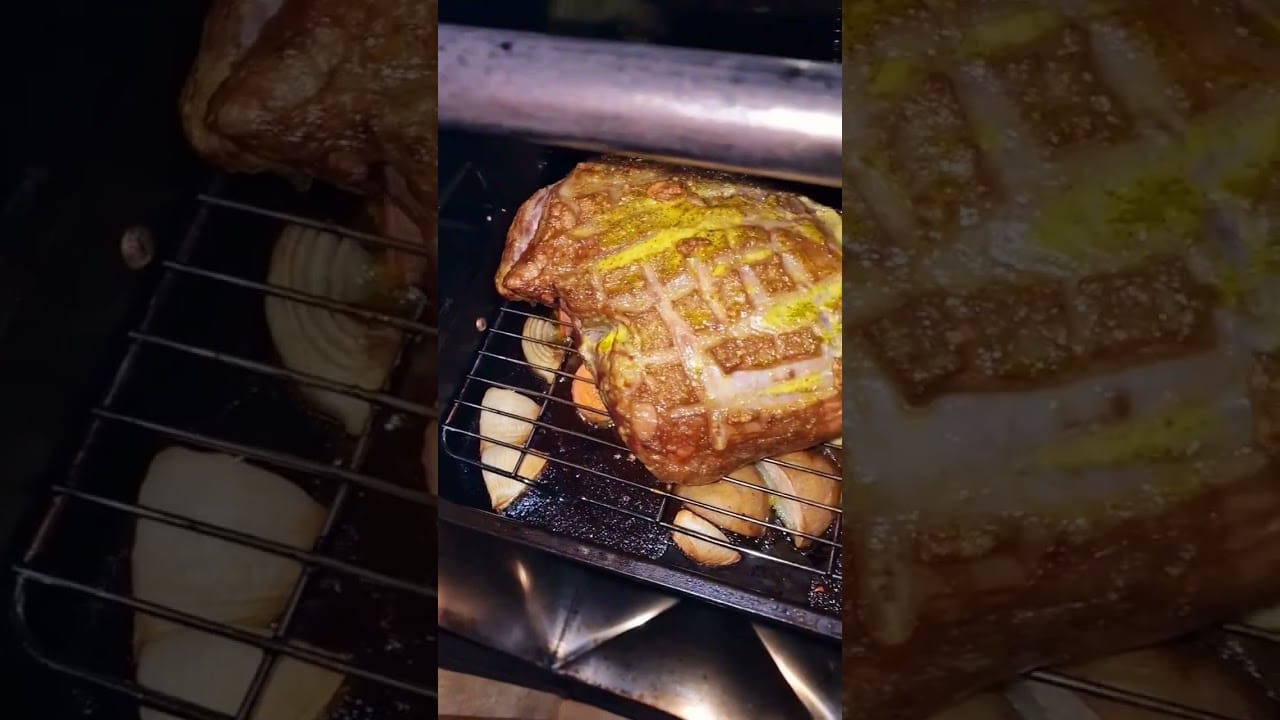 #shorts Smoked Leg of Lamb Drevos International Classic 30 Smoker