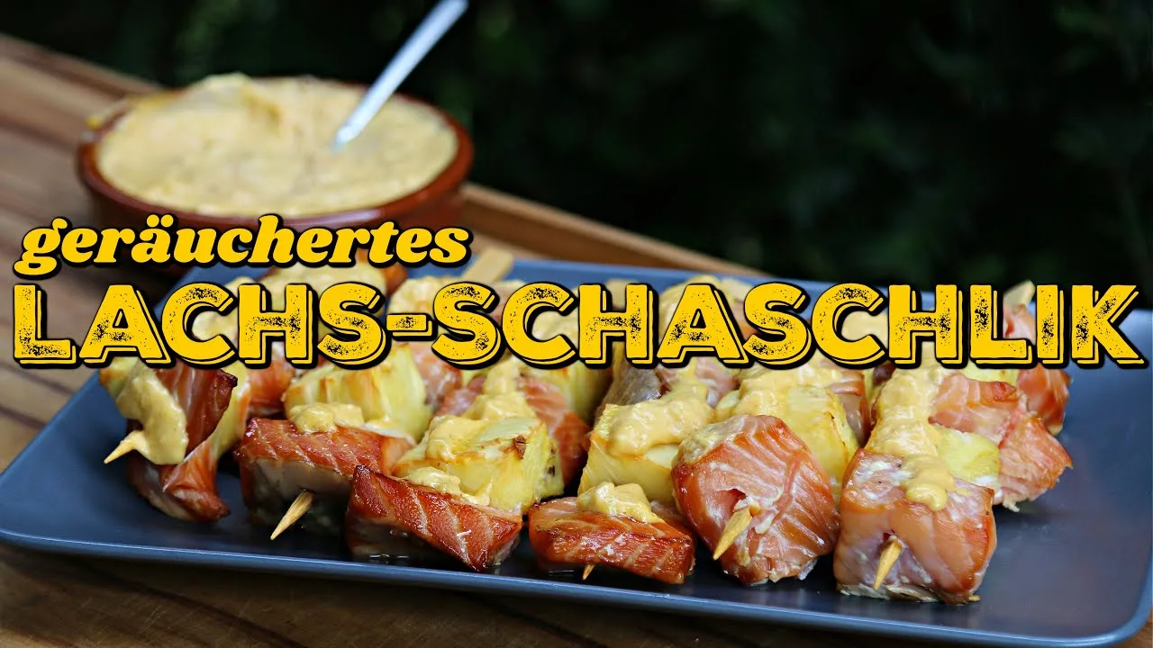 LACHS-SCHASCHLIK mit Mango-Habanero-Mayonnaise