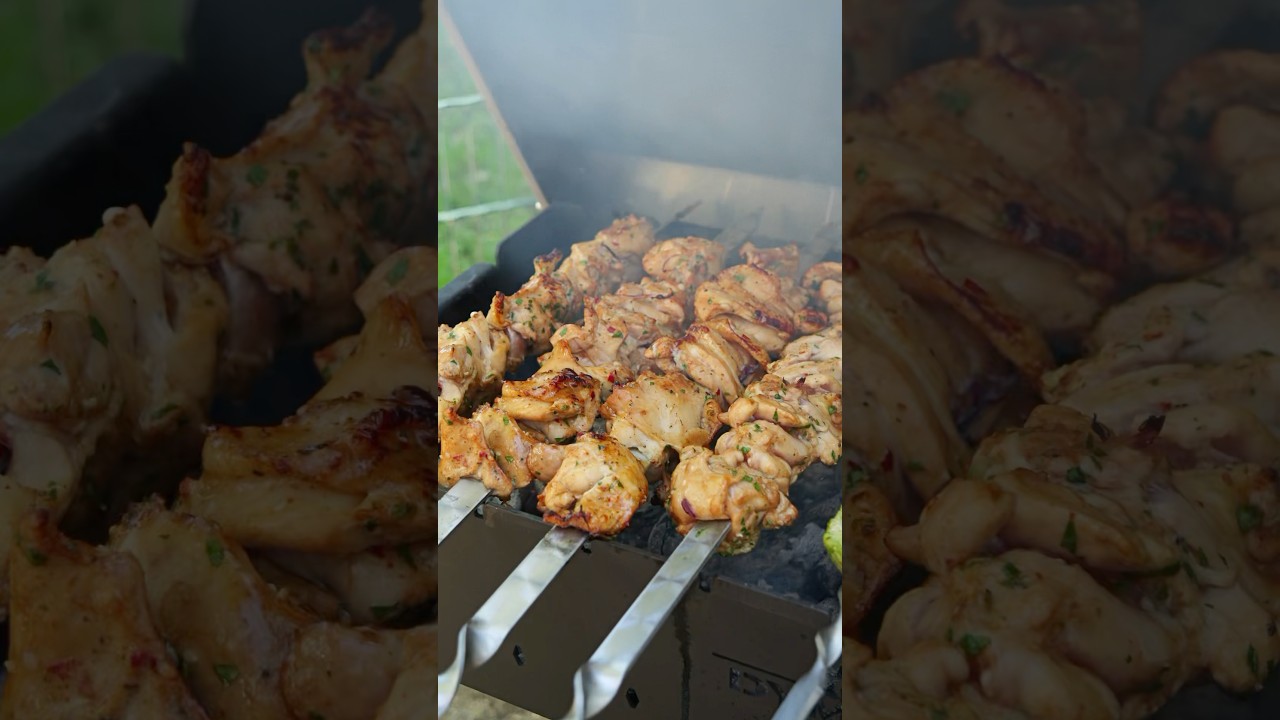 #schaschlik #hähnchen #rezept #bbq Dymok.de