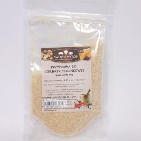 Przyprawy do kielbasy czosnkowej BEZ GLUTAMINIANU 50g Nowa Dostawa Borniak Smokers UK and Food Smoking Accessories