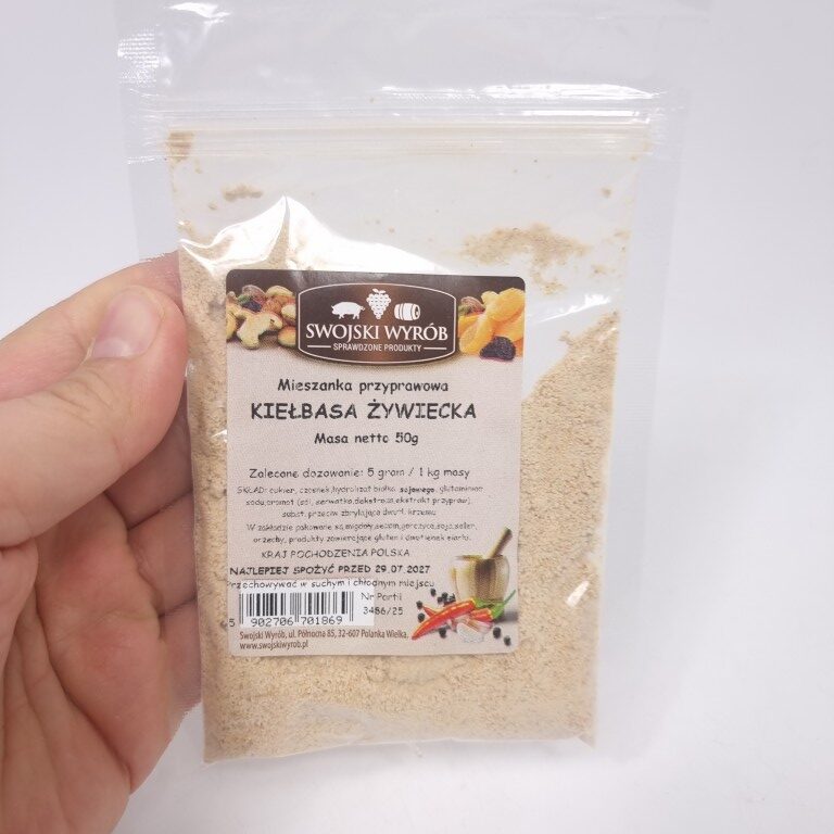 KIEŁBASA ŻYWIECKA PRZYPRAWA DO ŻYWIECKIEJ –  50 gram Nowa Dostawa Borniak Smokers UK and Food Smoking Accessories