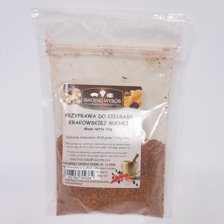 Spice mix for Dry Krakowska Sausage – 50 grams Nowa Dostawa Borniak Smokers UK and Food Smoking Accessories