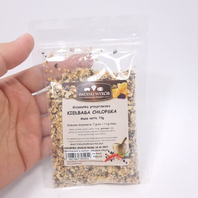 Przyprawa do kiełbasy chłopskiej 70 gram Nowa Dostawa Borniak Smokers UK and Food Smoking Accessories